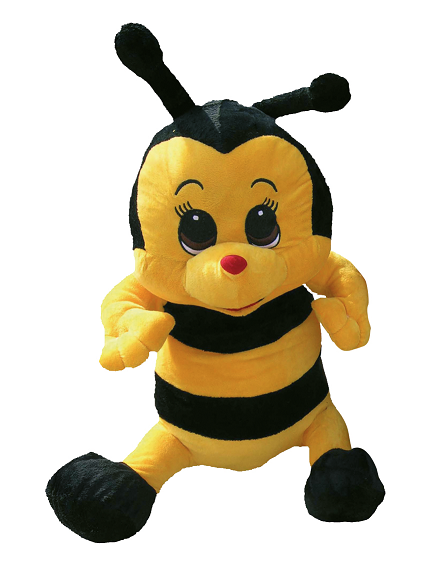 Peluche abeille 65 cm assise
