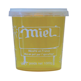 Pot plastique PEP nicot kg miel le carton de 300