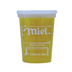 Pot plastique nicot 250 gr miel le sachet de 25