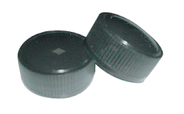 Bouchon noir plastique  avec verseur le sachet de 100
