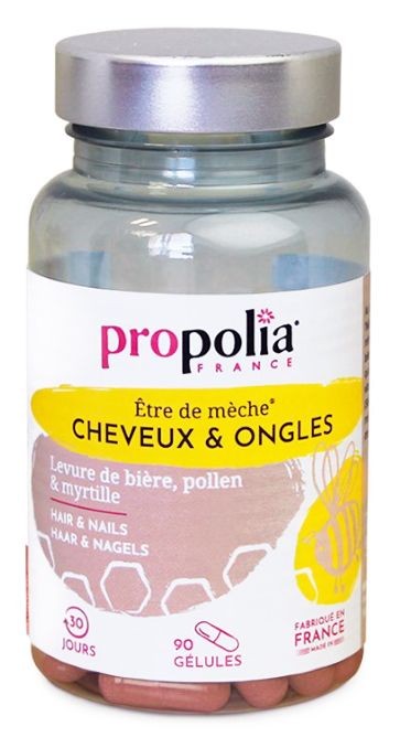Gélules Cheveux & Ongles Pollen, Levure de bière et Myrtille