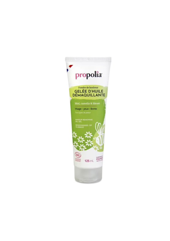 Gelée démaquillante certifiée BIO, Miel, Camélia et Bleuet