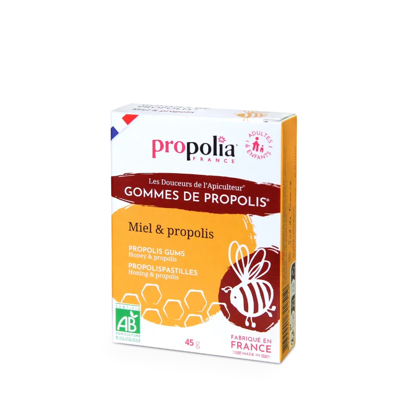 Gomme propolis et Miel Bio