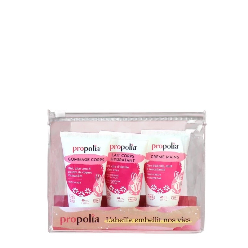 Trousse de voyage trio soins ciblés corps