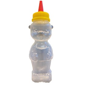 Pot plastique Nounours avec bouchon pointu