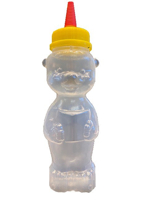 Pot plastique Nounours avec bouchon pointu