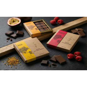 Le carré - Chocolat fourré au miel & pollen - Nature