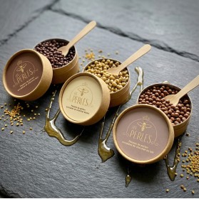 perles chocolat noir et pollen