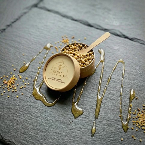 Perles de pollen & chocolat blond caramélisé