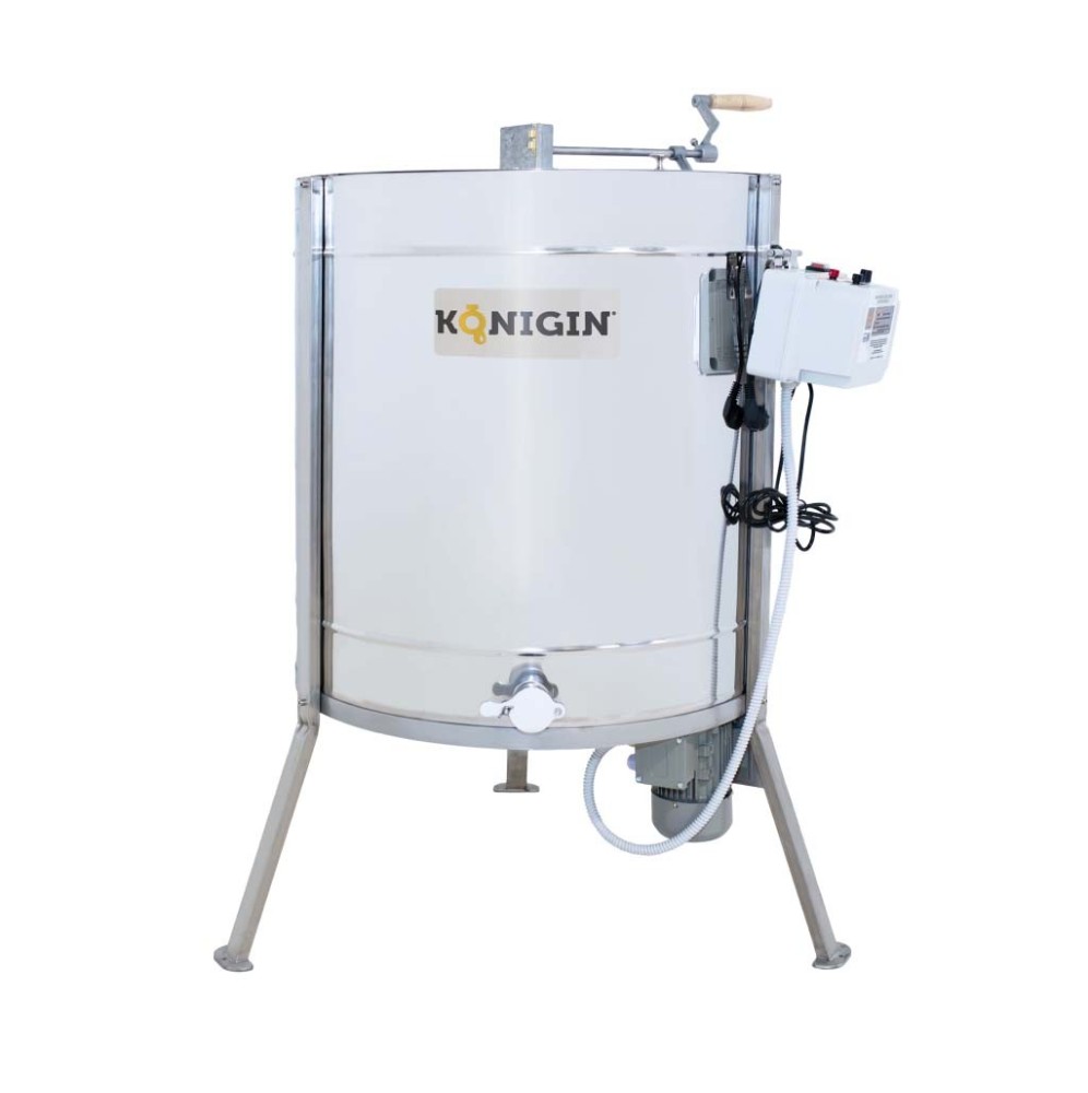 Extracteur auto-réversible 4 cadres Dadant Königin 74-4-AKG