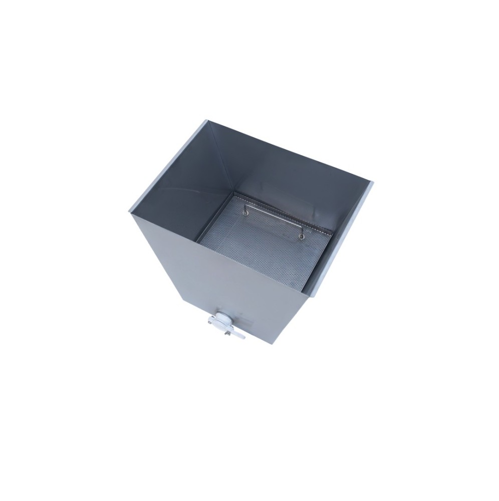 Bac inox avec robinet et filtre pour machine à désoperculer Königin FG-IL