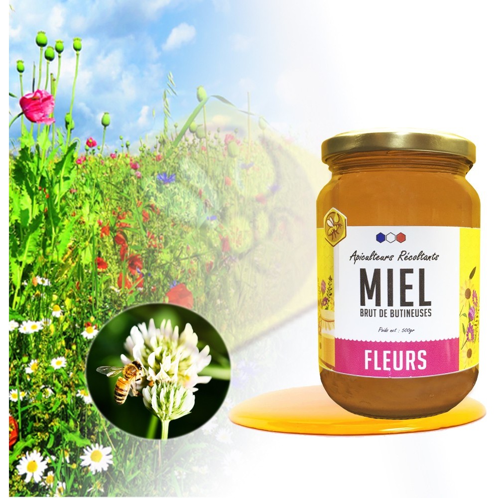 Miel de Fleurs d'été, de France, 500g