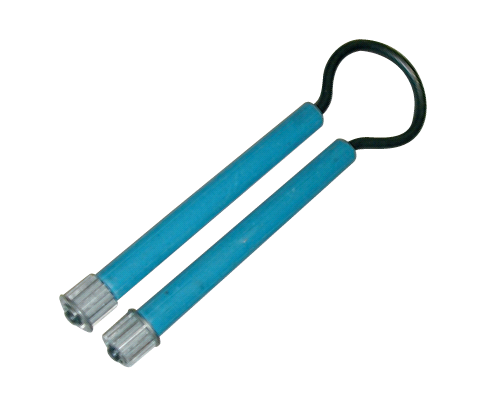 Roulette zig-zag metallique
