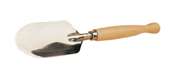 Pelle inox manche bois  35 cm