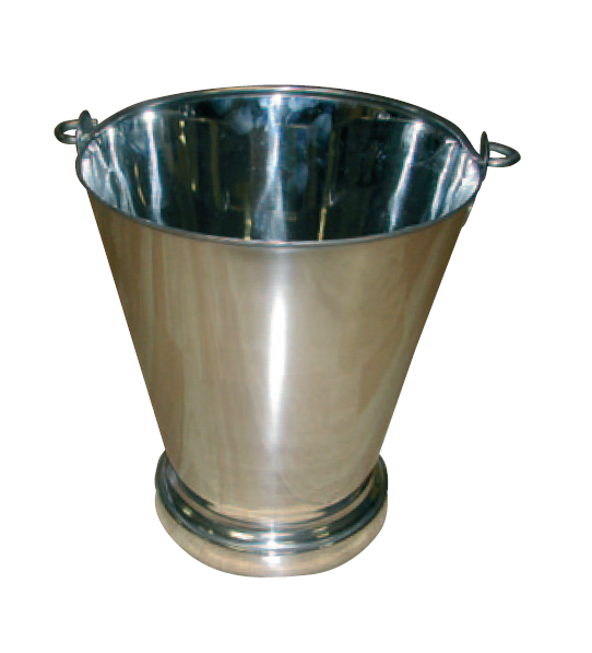 Seau inox  10 litres ss couvercle