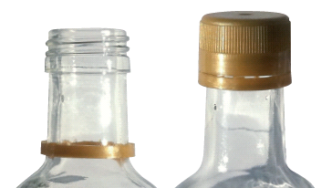 Bouchon or  pe sans verseur le sachet de 100
