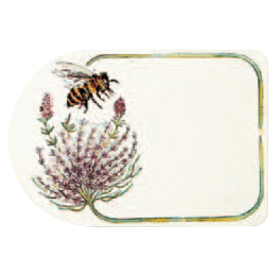 Etiquette  Fleurs Abeilles neutre 90x60 neutre le rl de 100