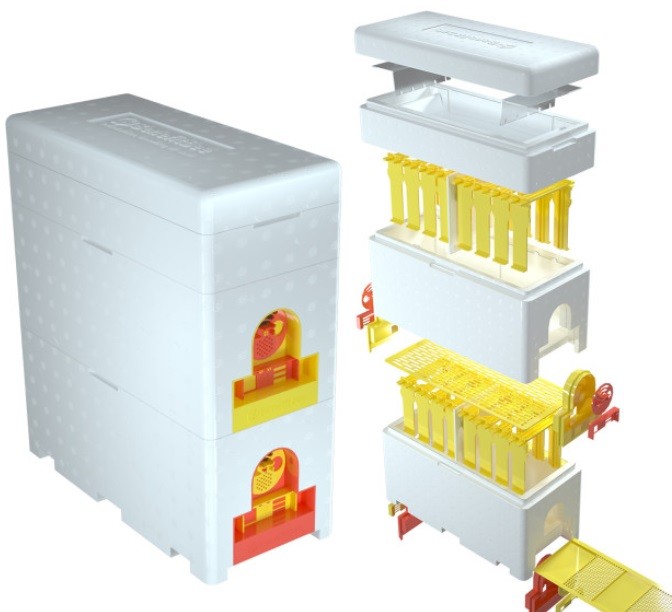 Ruchette polystyrene dadant 6 cadres