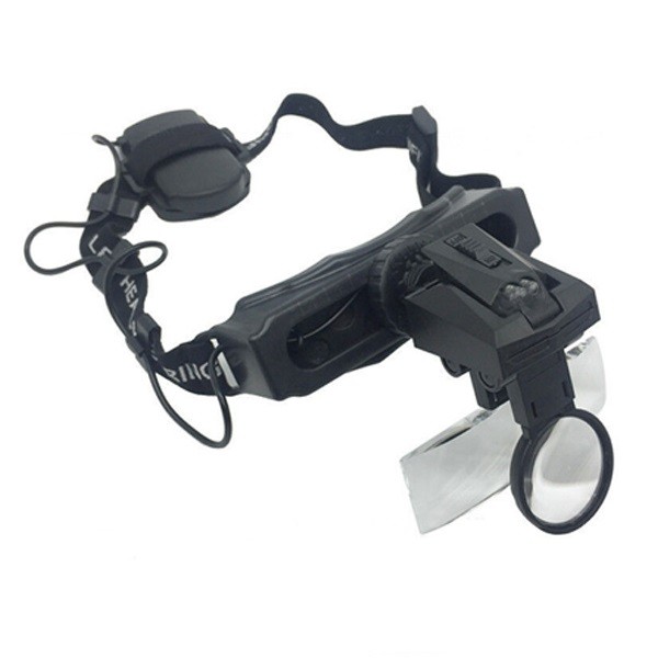 Loupe binoculaire frontale avec projecteur LED