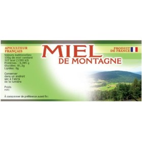 100 etiquettes 116 x 50 de montagne