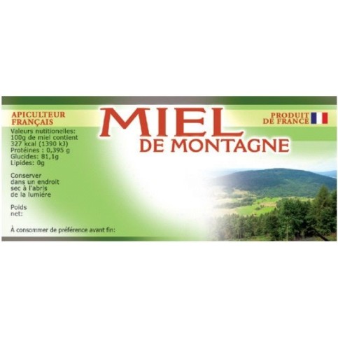 100 etiquettes 116 x 50 de montagne