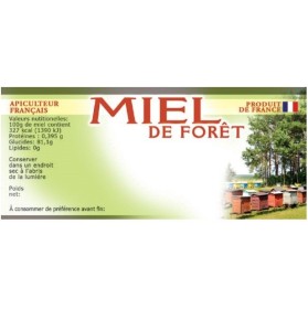 100 etiquettes 116 x 50 de foret