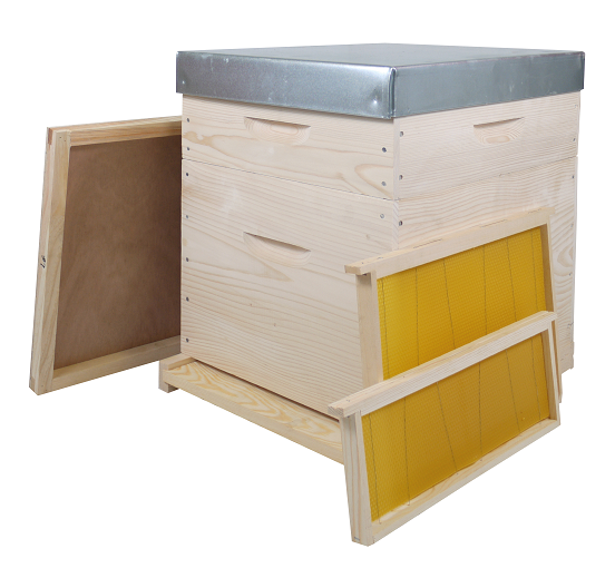 Ruche complete dadant 10 cadres Cirés - plateau Nicot